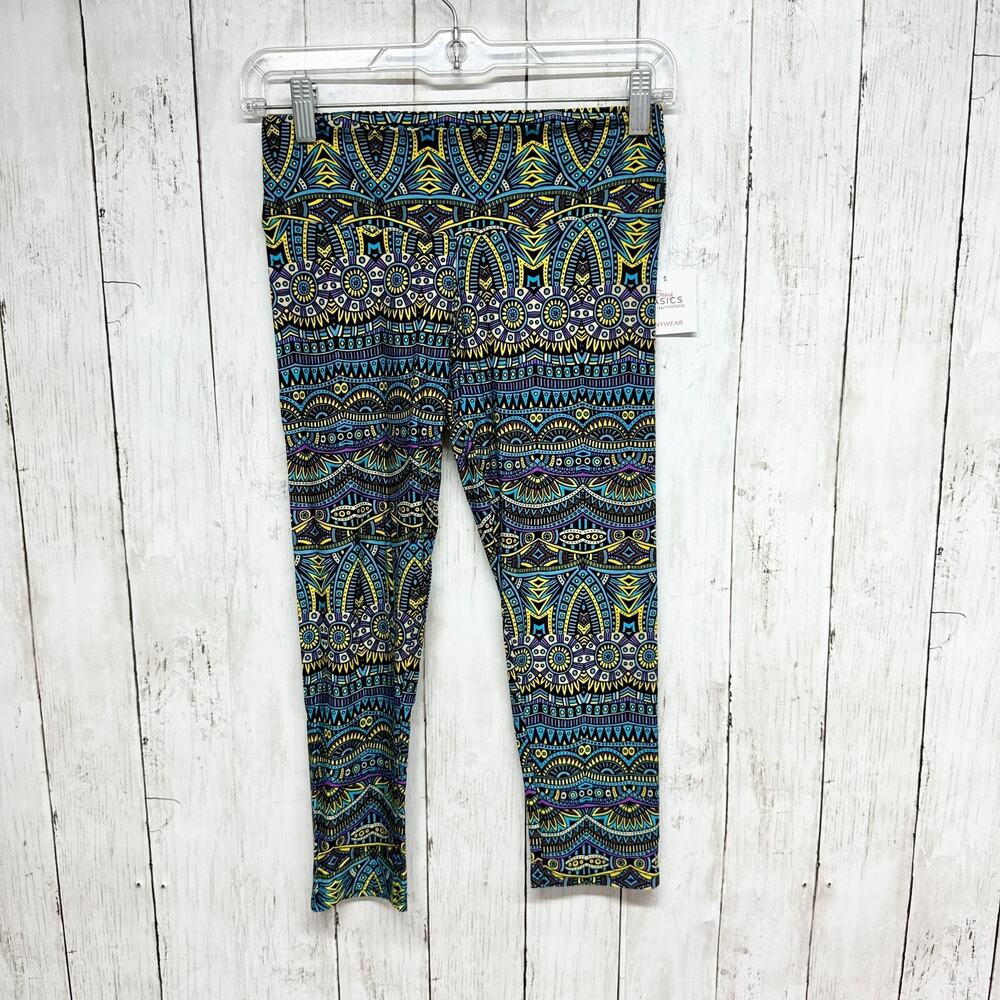 Sexy Basics 24/7 Anywear Pants Women Size Small Multicolor Printed Leggings NWT‎